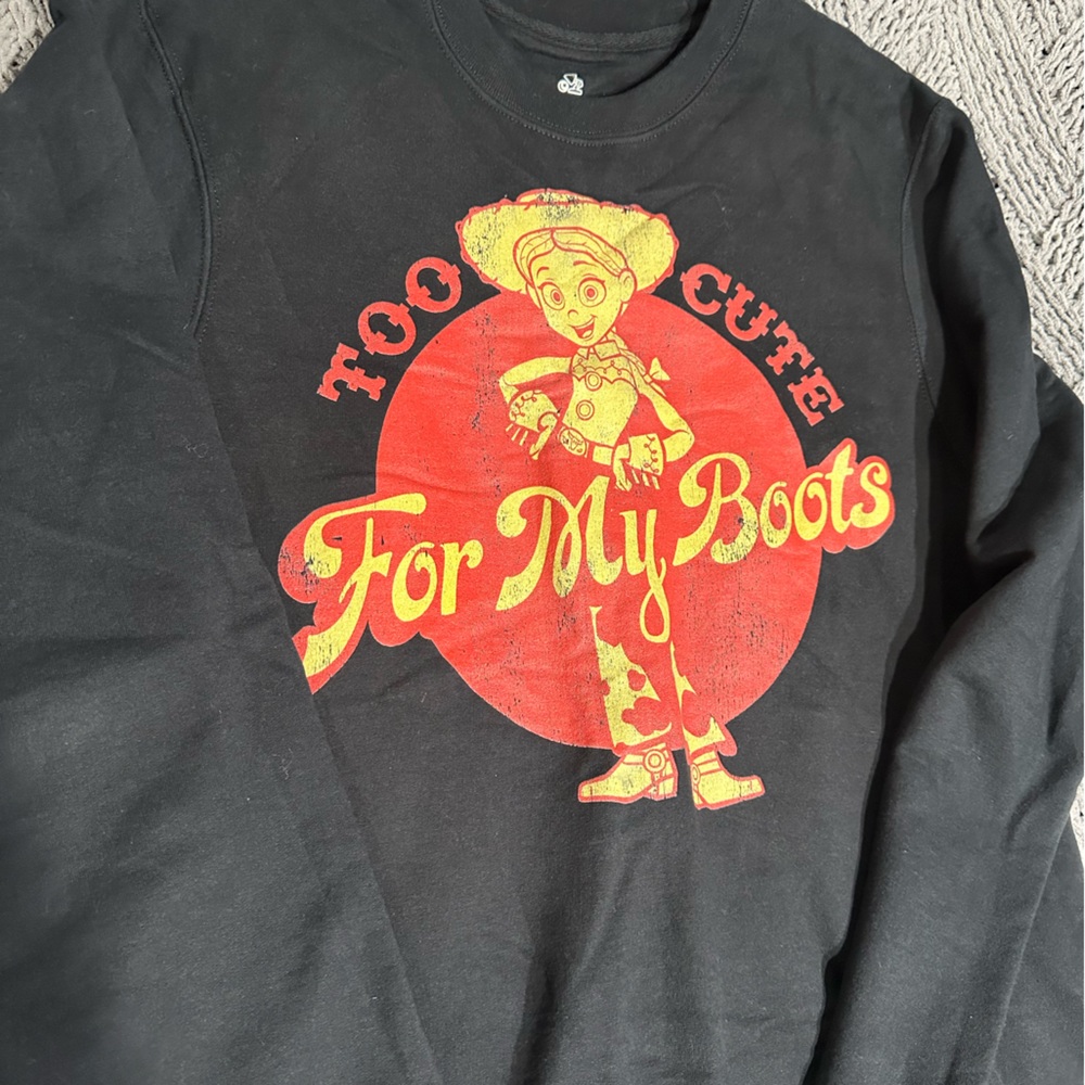 Disney Toy Story Jessie Black Crew neck sweatshirt - Medium